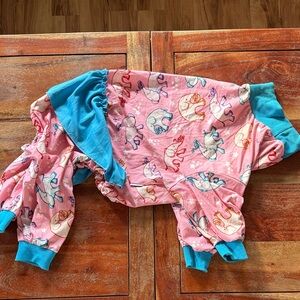 Lovingpet Elephant print Dog Sun protection Pajamas w Ruffle Skirt